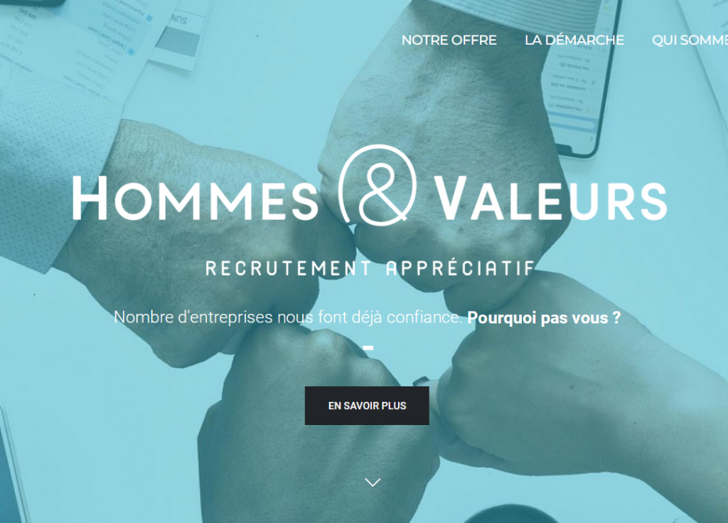 Rédaction de contenus seo pour le site web Hommes et valeurs, témoignage