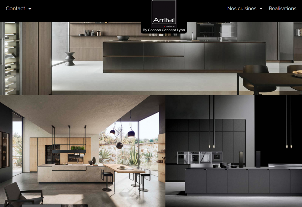 reference client Cuisines Arrital, rédaction de contenus seo et planning editorial